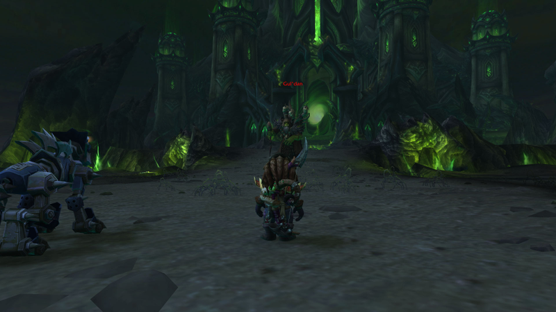 Me versus Gul’dan. Not pictured: the rest of the Alliance army behind me.